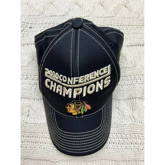 Chicago Blackhawks Reebok Black Hat - Picture 7 of 8